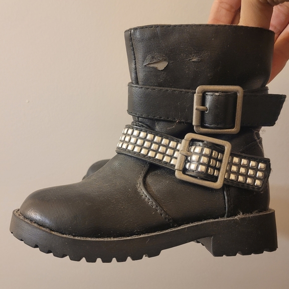 Studded Faux leather boots - Picture 2 of 5